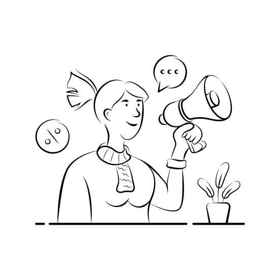 Business, Marketing, Announcement, Promotion, Campaign, Branding, Communication illustration
