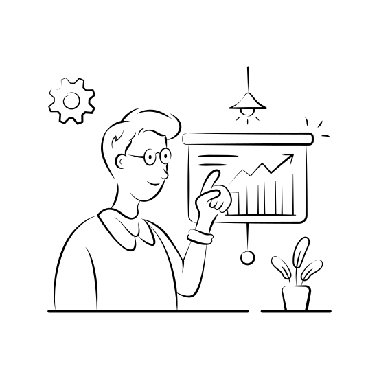 Business, Presentation, Seminar, Training, Growth, Success, Analysis illustration