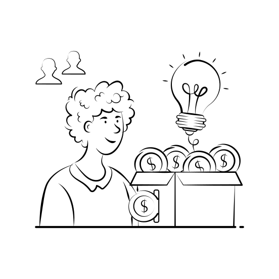 Crowdfunding, Fundraising, Investment, Startup, Finance, Project, Support illustration