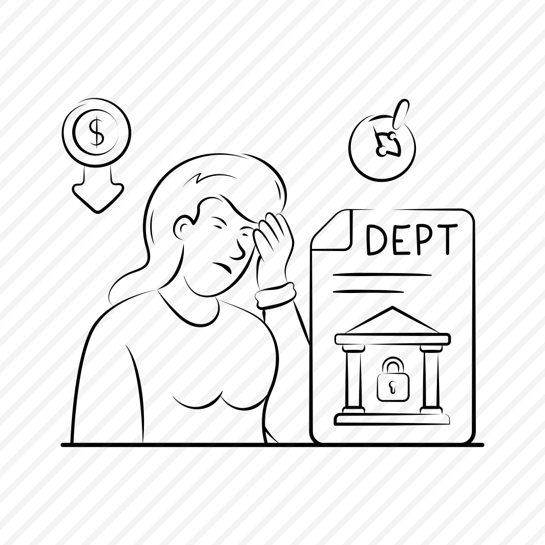 Debt, Issues, Business, Stressed, Hardships, Loan, Financial preview