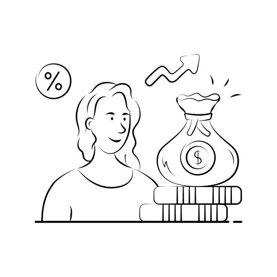 Financial, Growth, Investment, Profit, Earning, Increase, Savings illustration