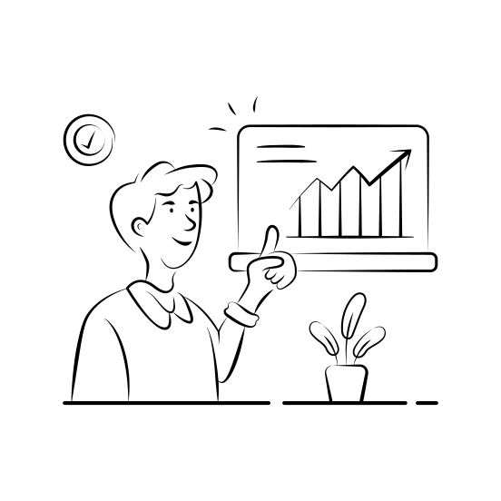 Financial, Presentation, Analysis, Analytics, Success, Growth, Business illustration