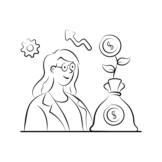 Profit, Earnings, Savings, Business, Success, Investment, Revenue illustration