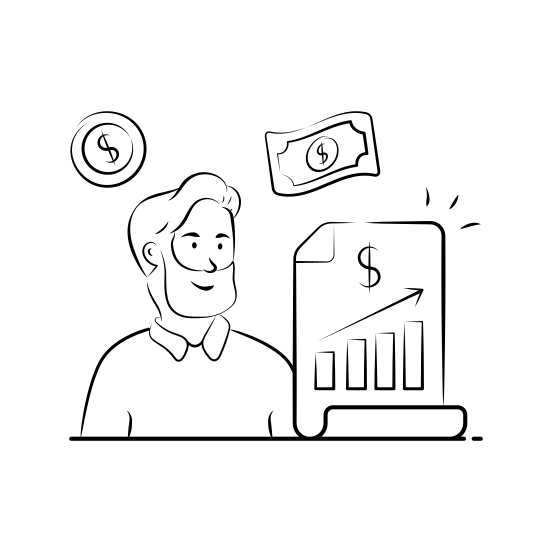 Sales, Growth, Profit, Business, Success, Revenue, Financial illustration