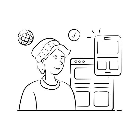Cross, Platform, Mobile, Web, Developer, Programming, Software illustration