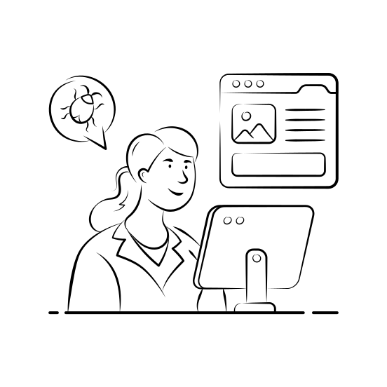 Debugging, Website, Maintenance, Troubleshooting, Bug, Fixing, Developer illustration