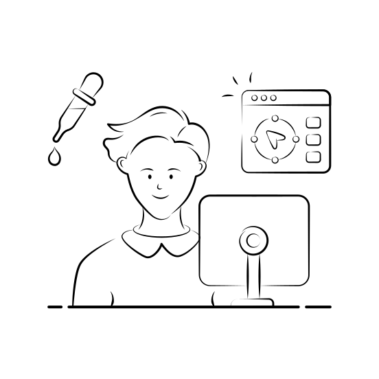 Web, Design, Graphic, Designer, Digital, Creative, Technology illustration