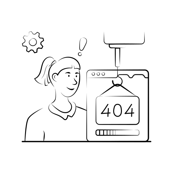 Website, Maintenance, , Error, Downtime, Bugfixing, Repairing illustration