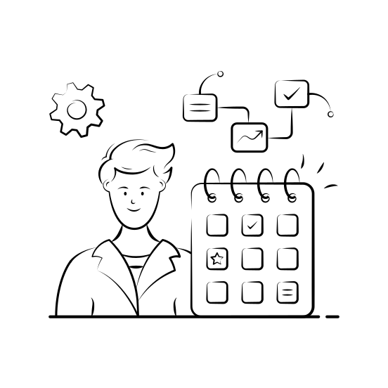 Workflow, Task, Management, Coding, Developer, Programmer, Engineer illustration