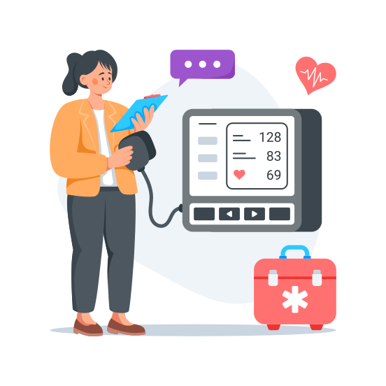 Blood, Pressure, Monitor, Measurement, Sphygmomanometer illustration