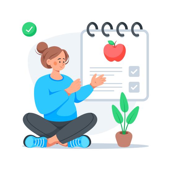 Healthy, Diet, Medical, Healthcare, Nutrition illustration