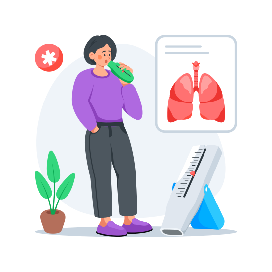 Lungs, Health, Medical, Healthcare, Spirometer illustration