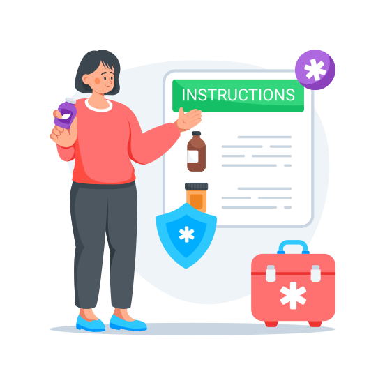 Medical, Prescription, Medicine, Medication, Guide illustration