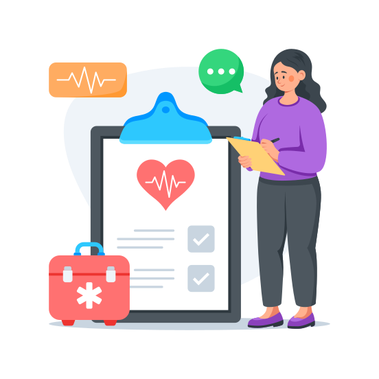 Medical, Report, Record, Check, File illustration