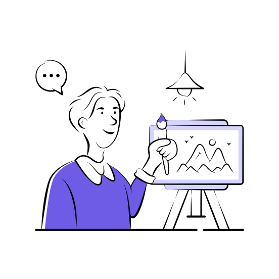 Art, Class, Artist, Painting, Creativity, Inspiration, Drawing illustration