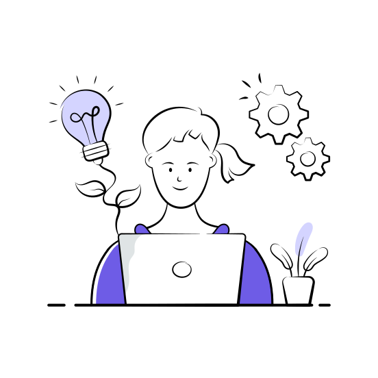 Creative, Student, Ideas, Innovation, Studying, Education, Learning illustration