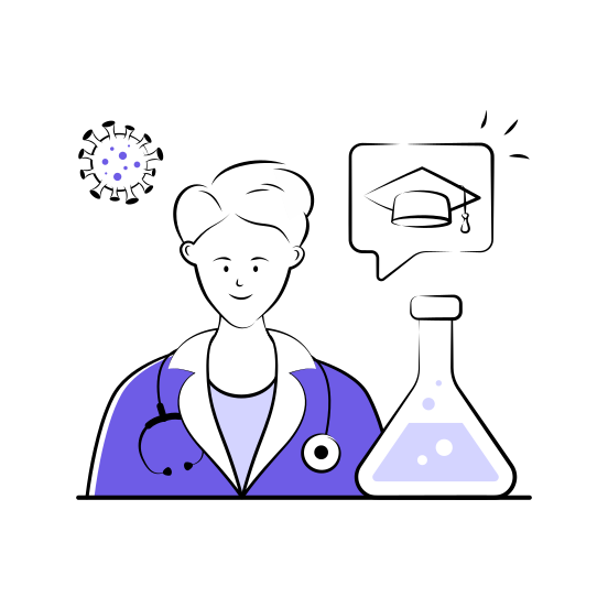 Medical, Student, Science, Laboratory, Studying, Education, Medicine illustration