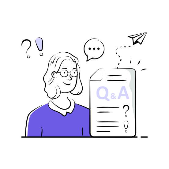 Question, Answer, Student, Studying, Education, Learning, School illustration