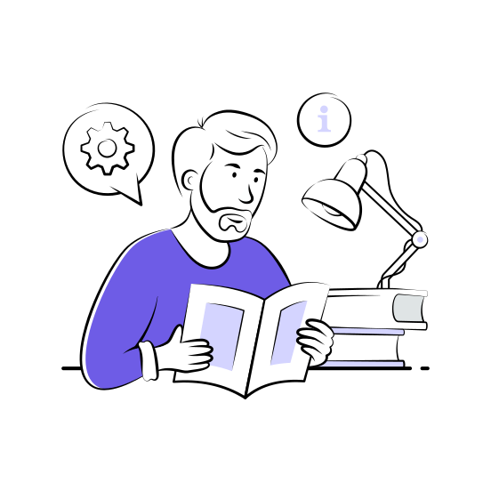 Reading, Instruction, Teacher, Education, Learning, Studying, Literature illustration