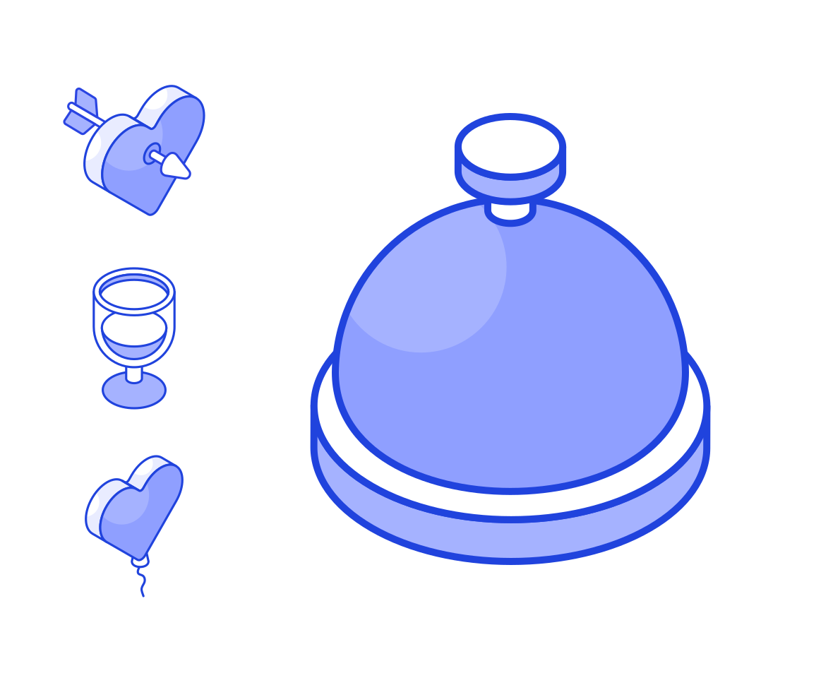 Isometric Blue family preview image