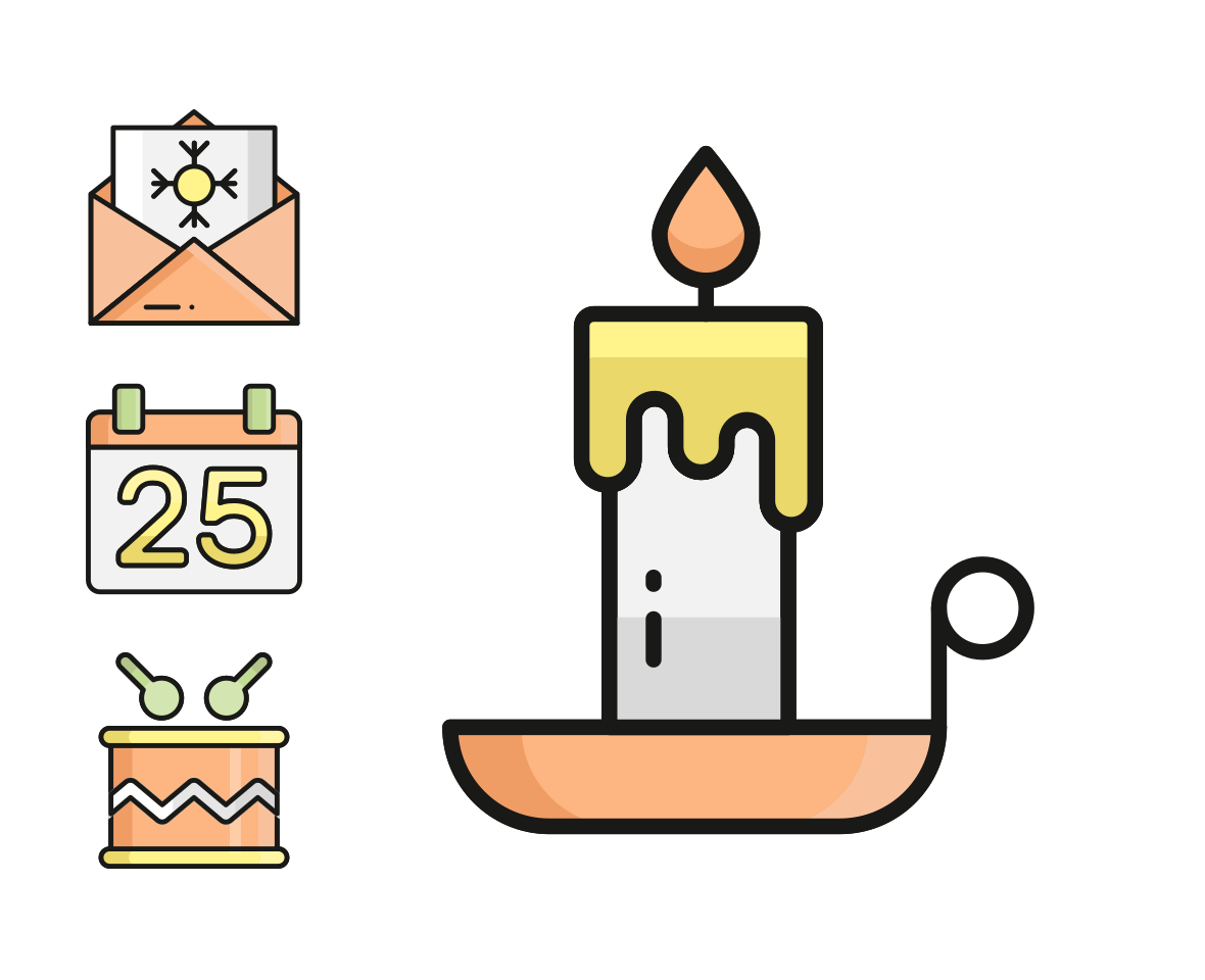 Filled Outline family preview image