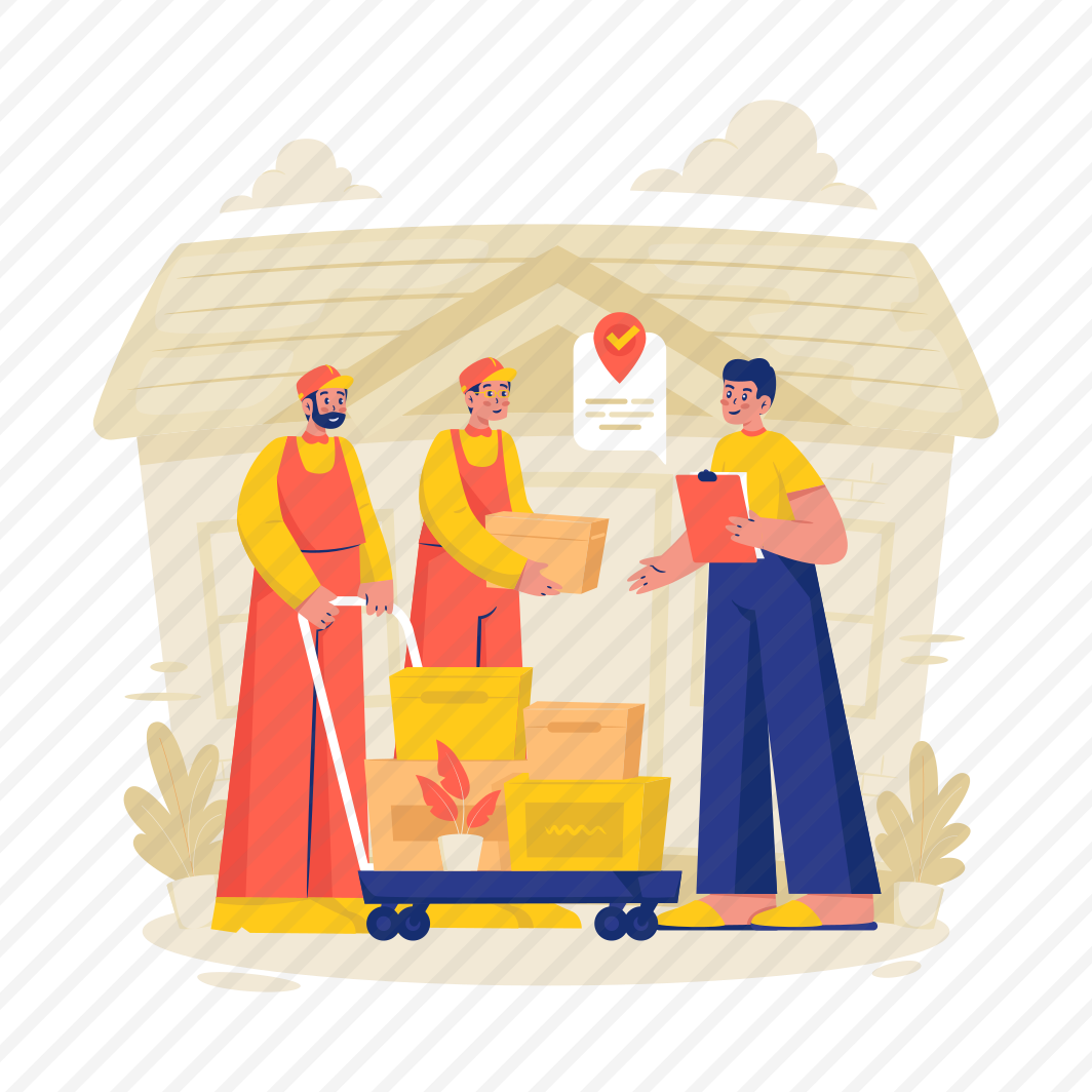 Courier, Delivery, Shipment, Arrive, Customer, Handshake, Handover preview