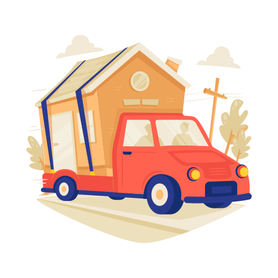 Truck, Moving, Transportation, Home, Relocation, Delivery illustration