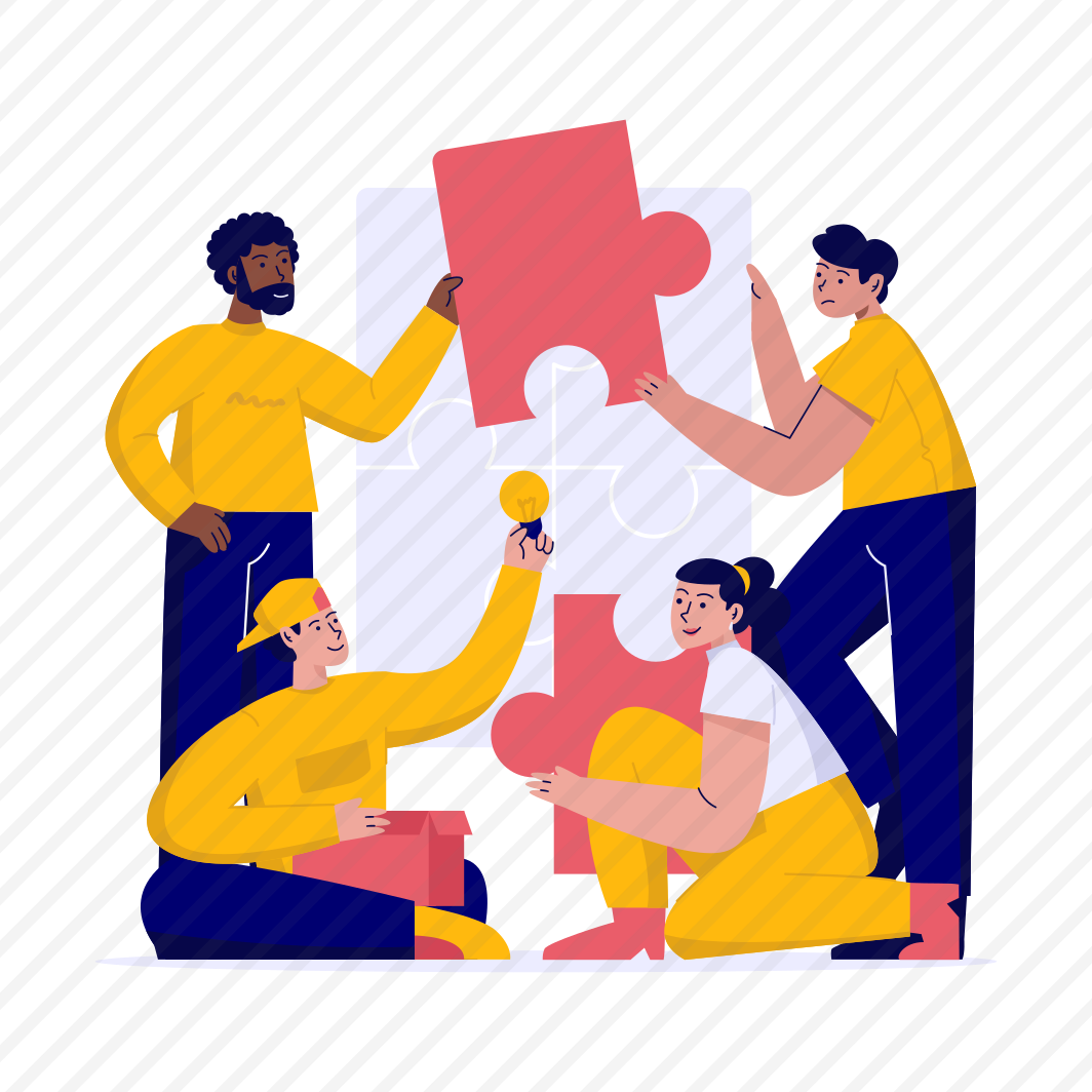 Teamwork, Puzzle, Solution, Ideas, Brainstorming, Success, Team preview