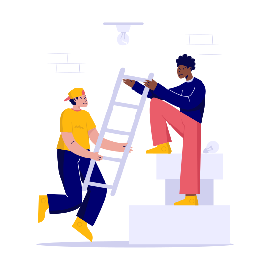 Teamwork, Solution, Collaboration, Helping, Friendship, Team illustration
