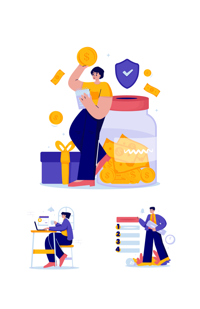 Goal Planner Illustrations Large Set Preview