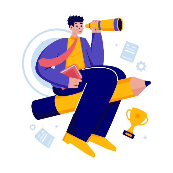 Vision, Target, Resolution, Goal, Success illustration