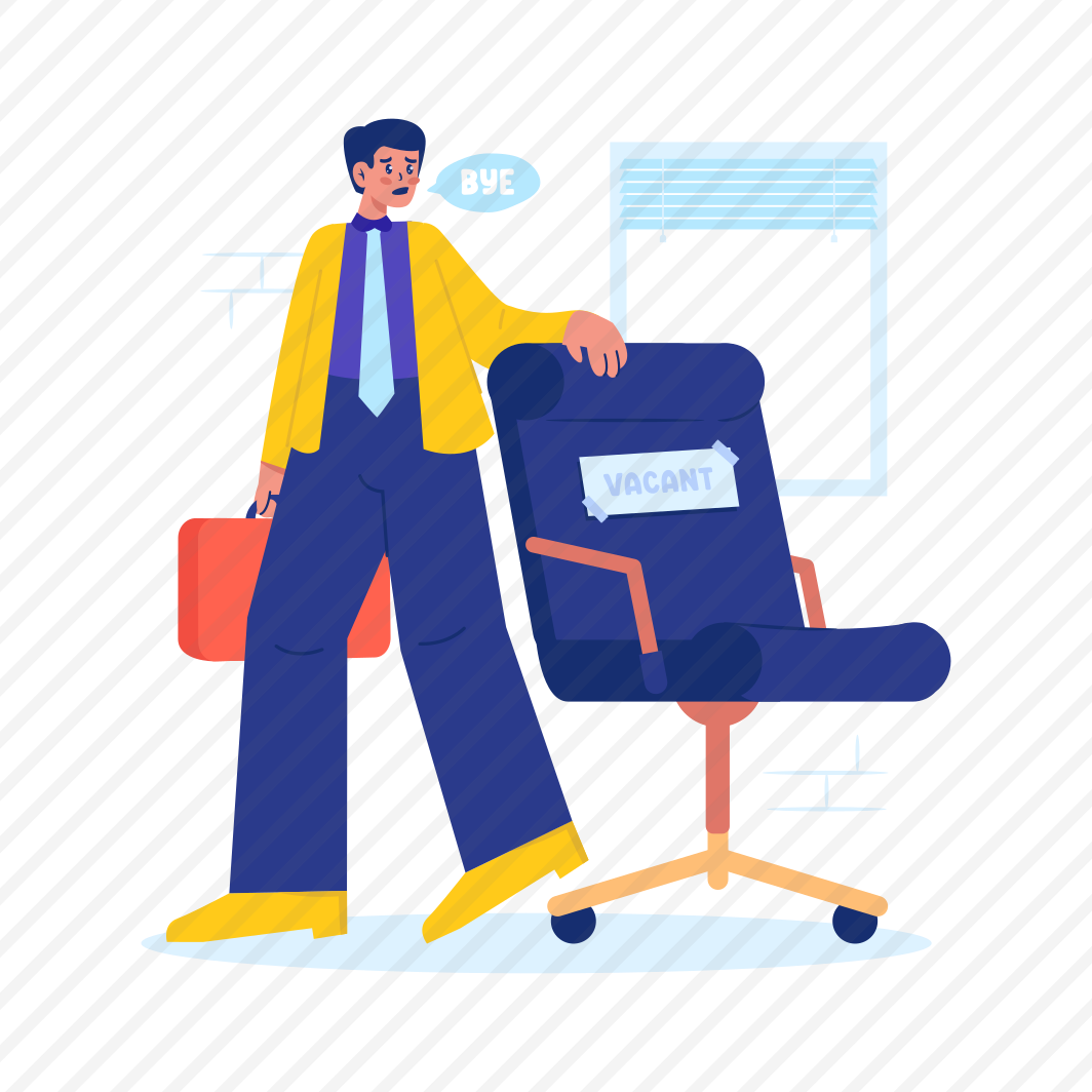 Job Loss, Sadness, Vacant Chair, Resignation, Office Worker, Career  preview