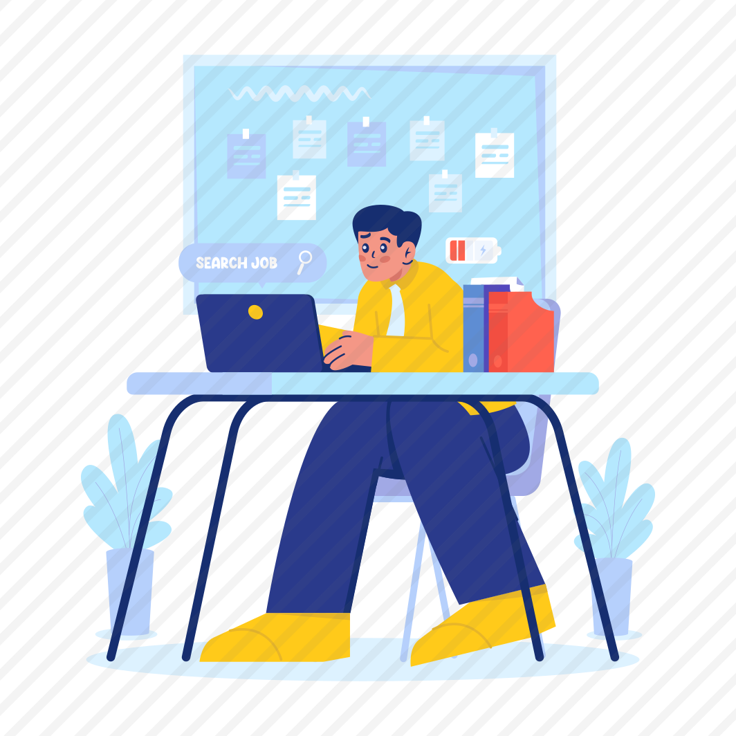 Job Search, Career, Hiring, Recruitment, Office Worker, Employee, Browsing, Job Seeker preview