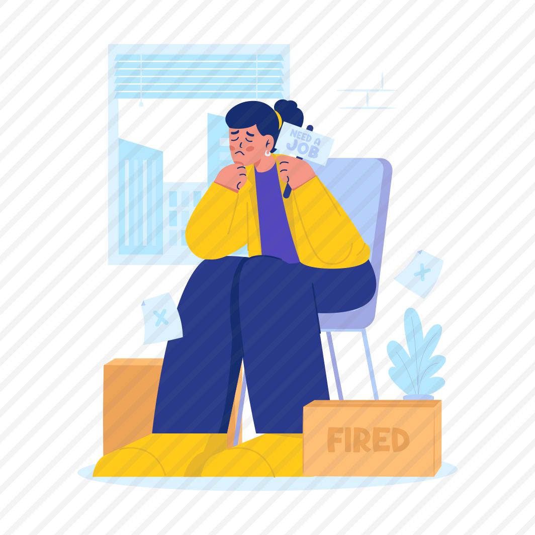 Office Worker, Woman, Fired, Job Loss, Hire Me, Unhappy,  preview