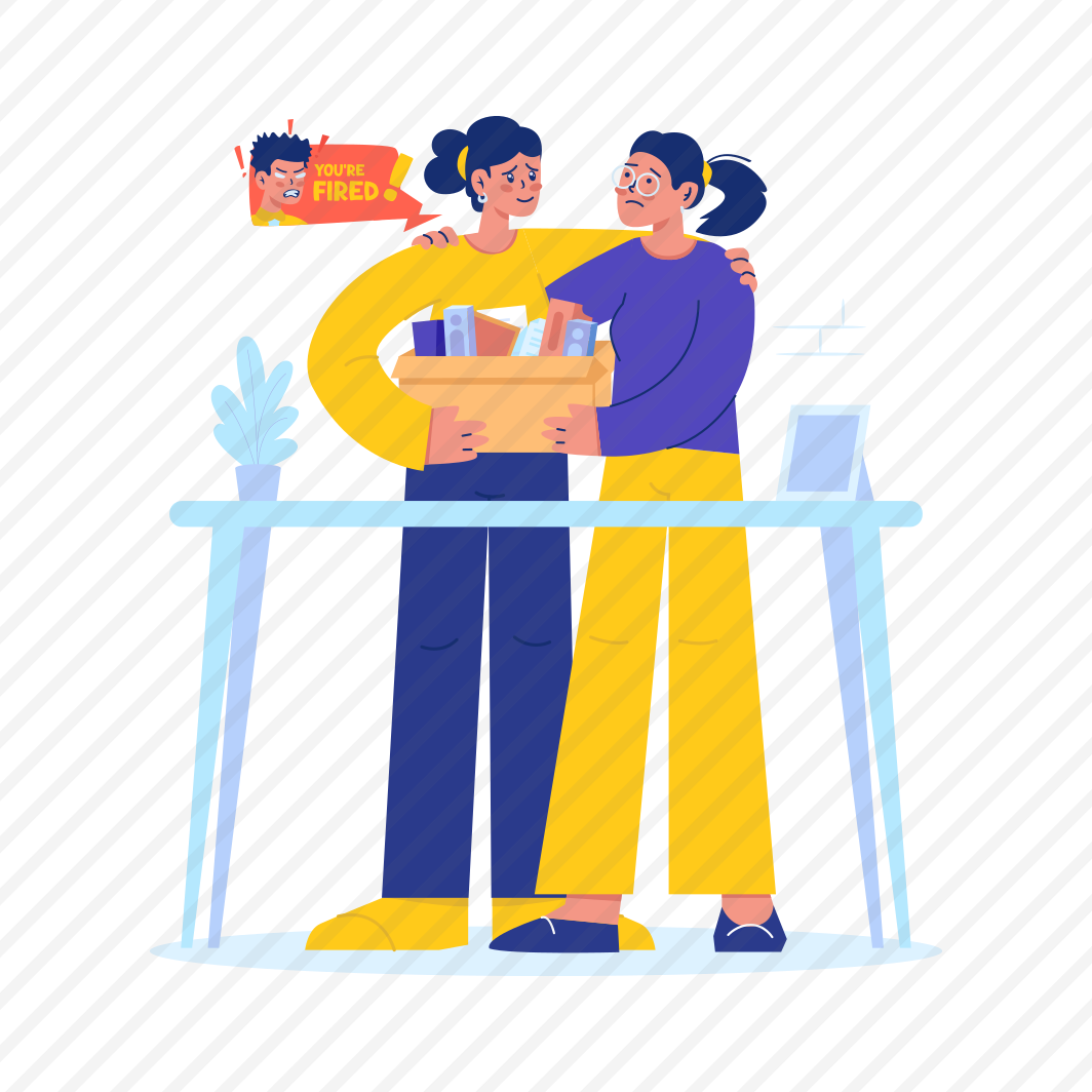 Sad, Fired, Support, Farewell, Friendship, Workplace preview