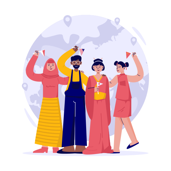Community, Friendship, Join, Support, Welcome, Team, Collaboration illustration