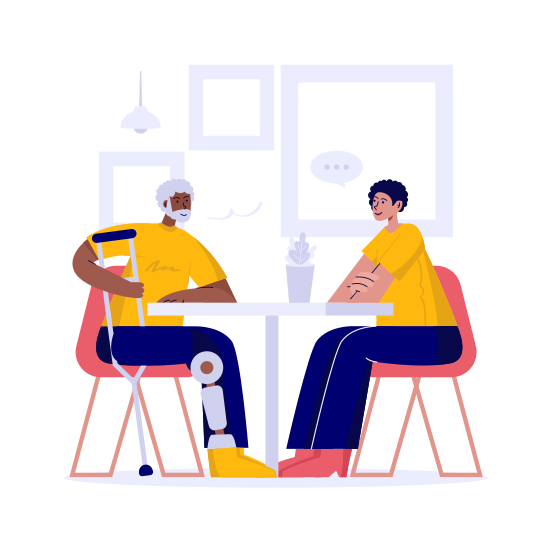 Friendship, Relationship, Care, Disability, Support, Women, Girl, Group, Gender, Family, Empowerment illustration
