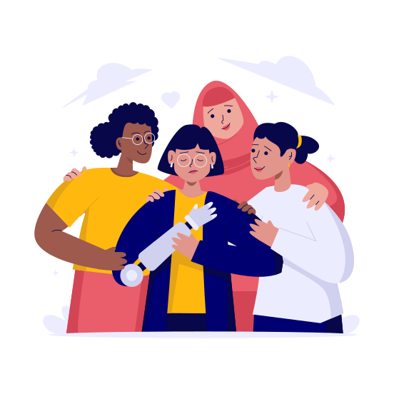Friendship, Support, Culture,  Multicultural, Peace, Togetherness, Ethnic, Nationality, illustration