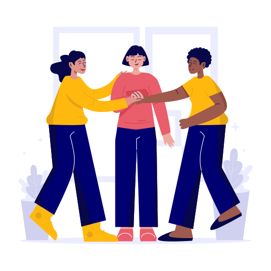 Women, Empower, Equality, Gender, Support, Freedom, Friendship, Strong illustration