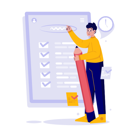Report, Checklist, Time Management, To Do List, Productivity illustration