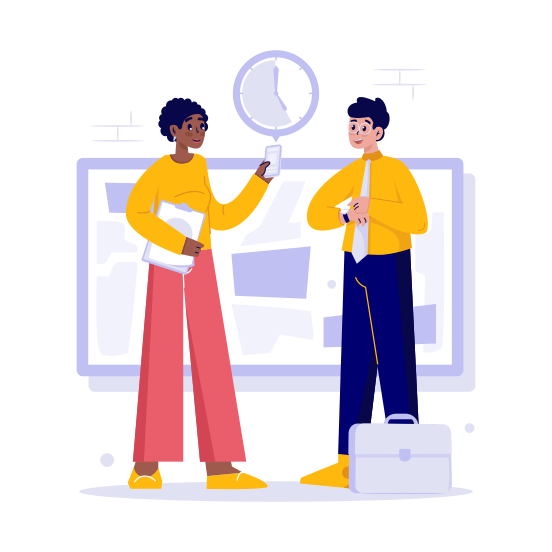 Team, Discussion, Appointment, Meeting, Reminder, Deadline, Work Plan, Business, Report illustration