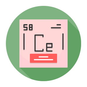 Periodic Table, Chemical Element, Chemistry Icon, Sign Symbols (50) icon