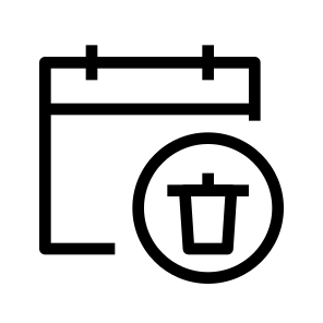 Delete Calendar 1 icon