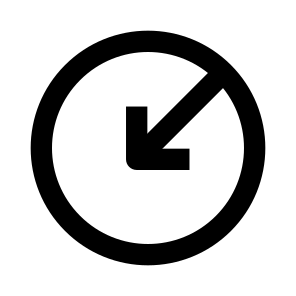 Arrow Down Left 3 icon