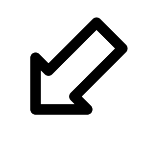 Arrow Down Left 5 icon