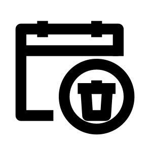Delete Calendar 1 icon