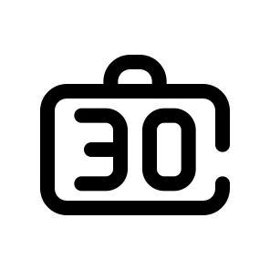 30kg Baggage Limit icon