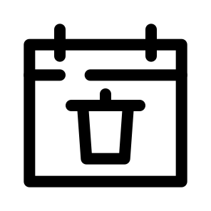 Delete Calendar icon