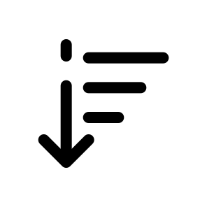 Sort Descending icon