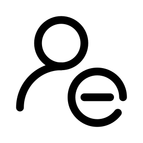 User Minus icon